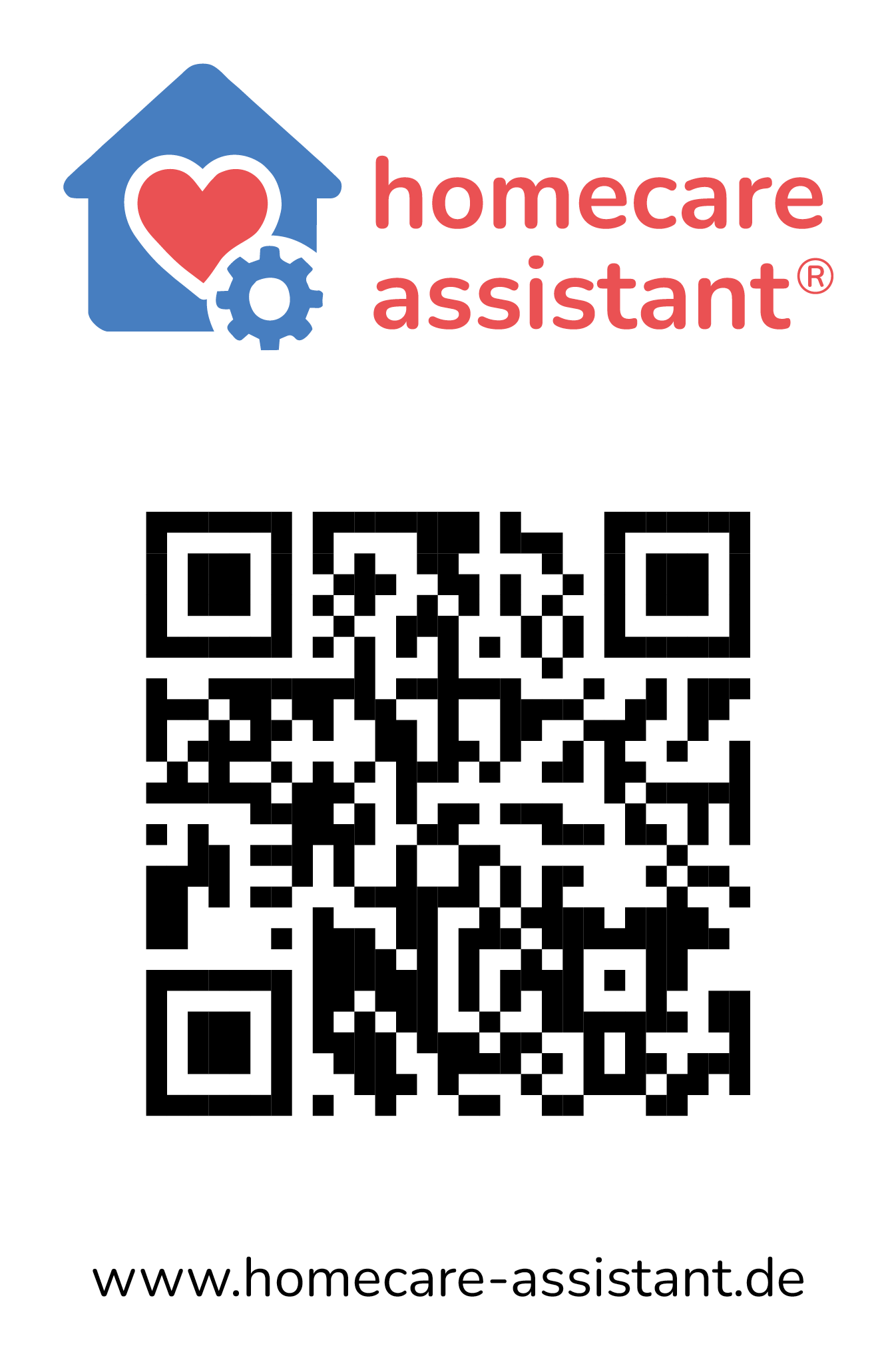 QR-Code zur Website des Homecare Assistant